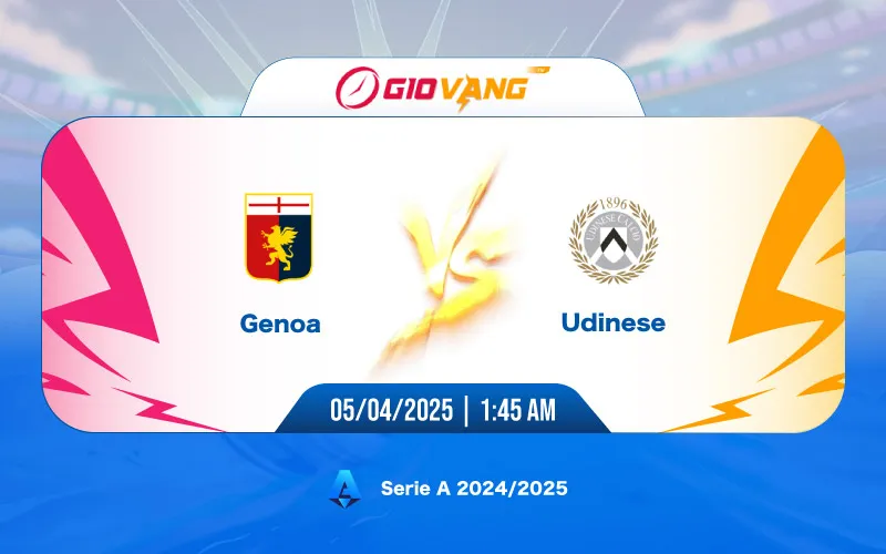 Soi kèo Genoa vs Udinese 01h45 ngày 05/4/2025 - Serie A
