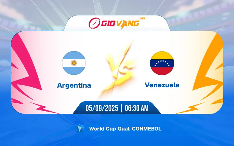 Soi kèo Argentina vs Venezuela 06h30 ngày 05/9/2025 - World Cup 2026