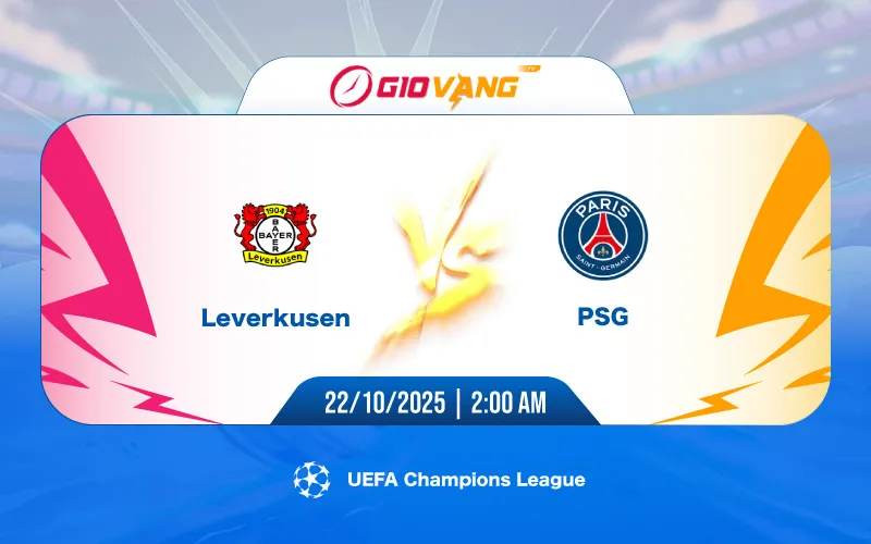 Soi kèo Leverkusen vs PSG 02h00 ngày 22/10/2025 - Cup C1