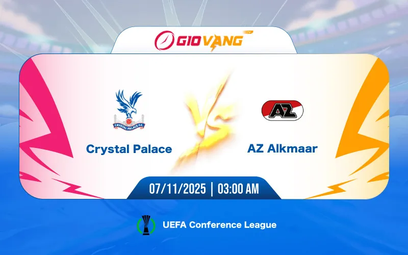 Soi kèo Crystal Palace vs AZ Alkmaar 03h00 ngày 07/11/2025 - Cup C3