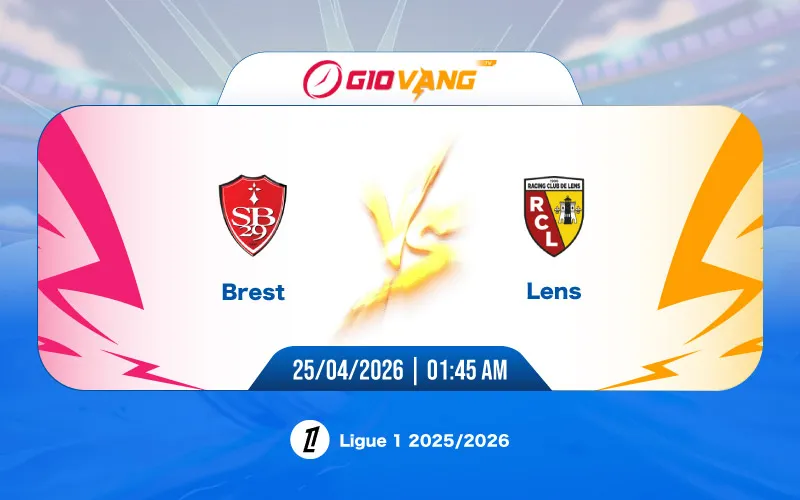 Soi kèo Brest vs Lens 01h45 ngày 25/4/2026 - Ligue 1