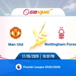 Soi kèo Man Utd vs Nottingham 18h30 ngày 17/5/2026 - Ngoại hạng Anh